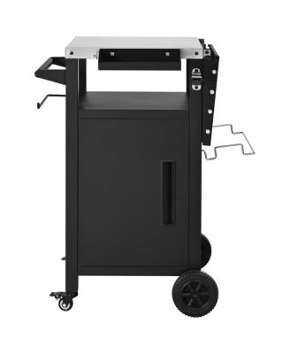  Outdoor Grill Cart Storage and Wheels