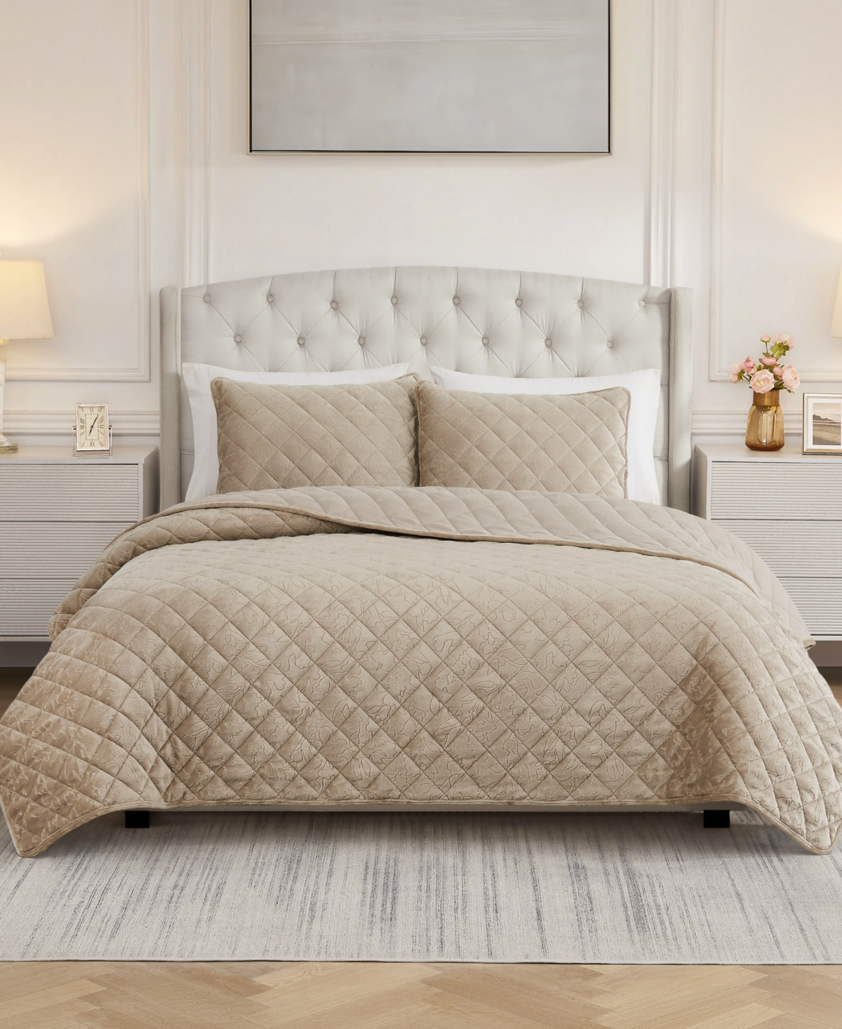 Bcbg Maeve Embossed Plush 3-Pc. Quilt Set