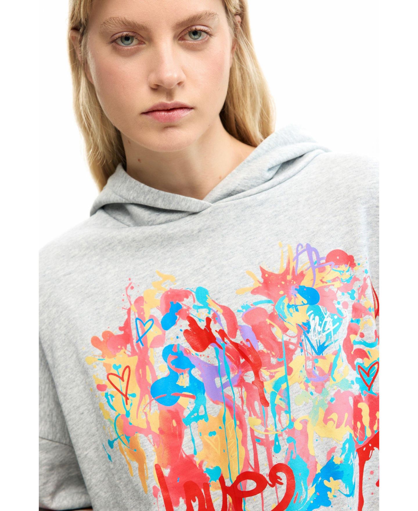Женский свитшот Desigual Mickey Mouse, цвет: Серый — фото 4