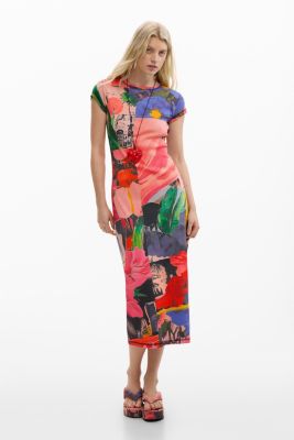 Women's Printed fitted dress