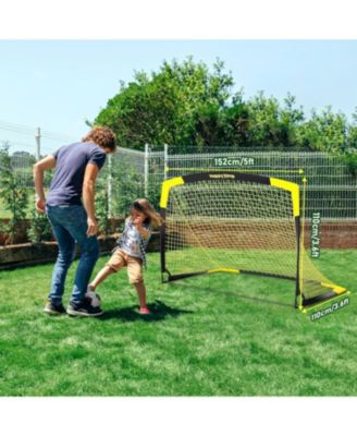5'x3.6' Soccer Goal 2 Set with Agility Ladder 12 Rung 20 FT Speed Training