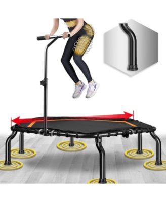 50" Mini Fitness Trampoline Max. Load 250lbs Safe Silent Easy Installation