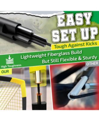 7x5 FT and 5x3.6 FT Portable Soccer Goal, Large-Frame Design Built for Long-Term Development, Easy Setup for Backyard, Park