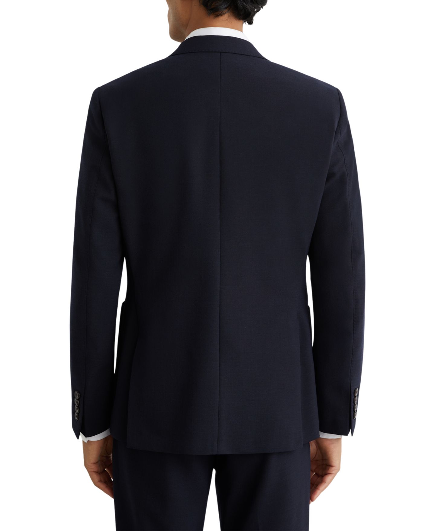 Мужской пиджак REISS Belmont Tailored-Fit Double-Breasted Textured Suit Blazer, цвет: Тёмно-синий — фото 5