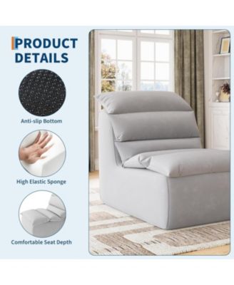 Bean Bag Chair for Adults, Fireside Lazy Sofa with Back Support, Memory Foam, Non-Slip, Living Room