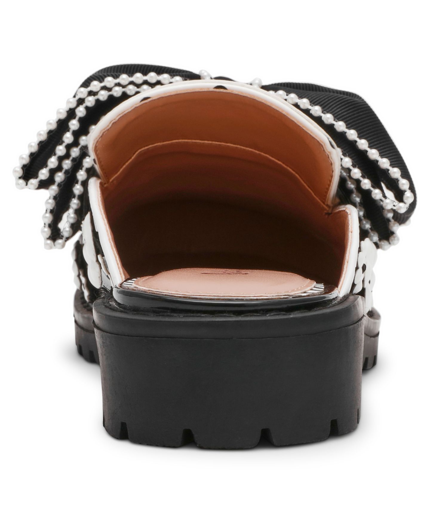 Женские сабо Betsey Johnson Gladdys Slip-On Mules, цвет: Чёрный / Белый — фото 3