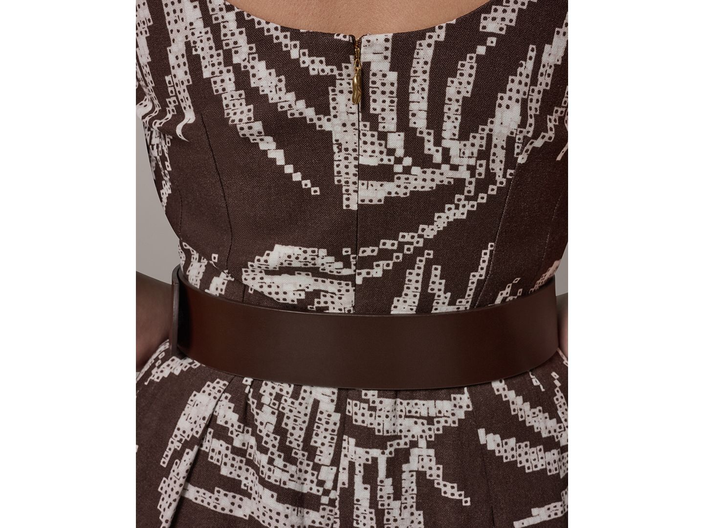 Женское платье Donna Karan New York Printed Square Neck Midi, цвет: Разноцветный — фото 4