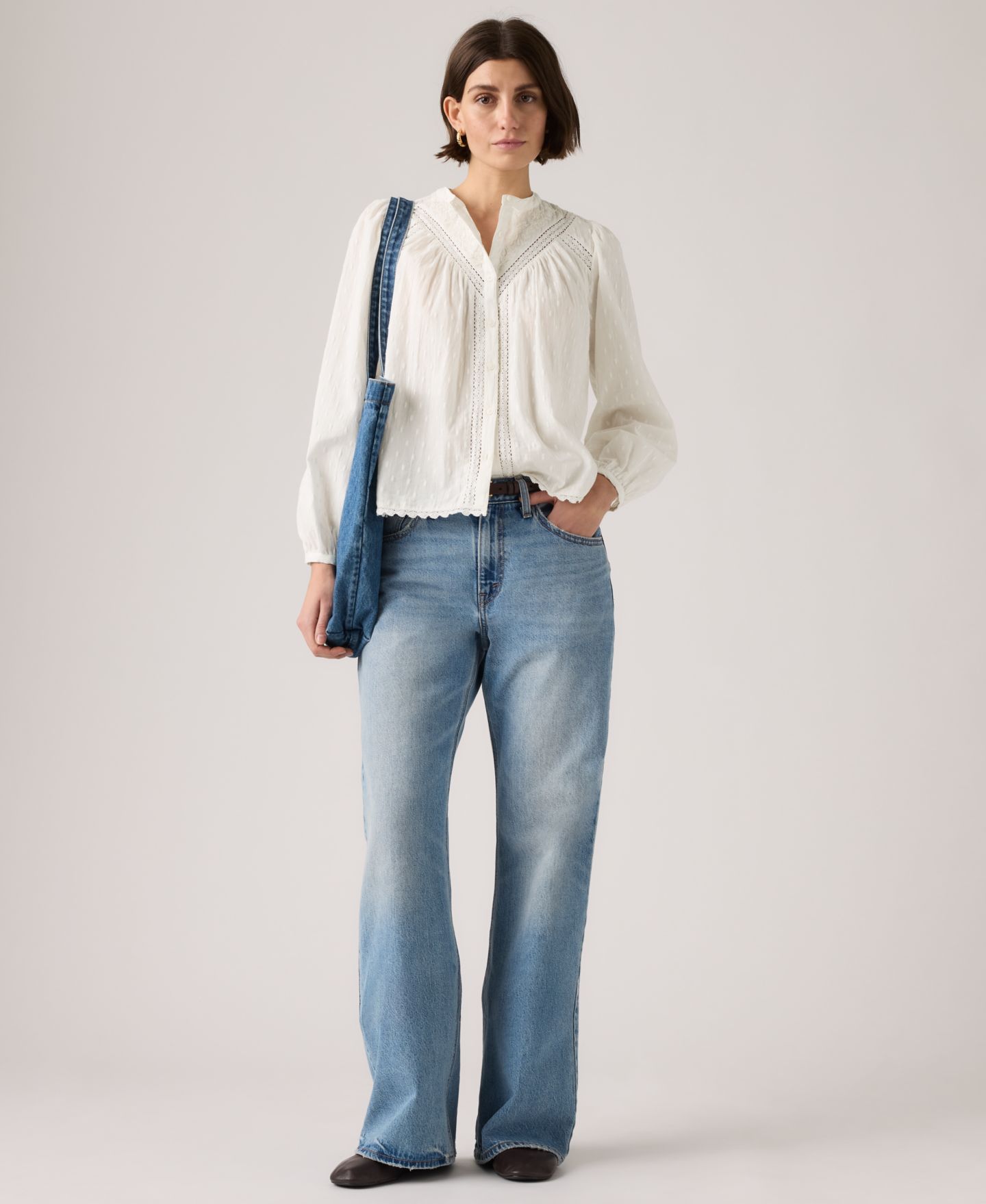 Женские джинсы Levi's Premium Mid-Rise Loose Bootcut, цвет: Easy Days — фото 5