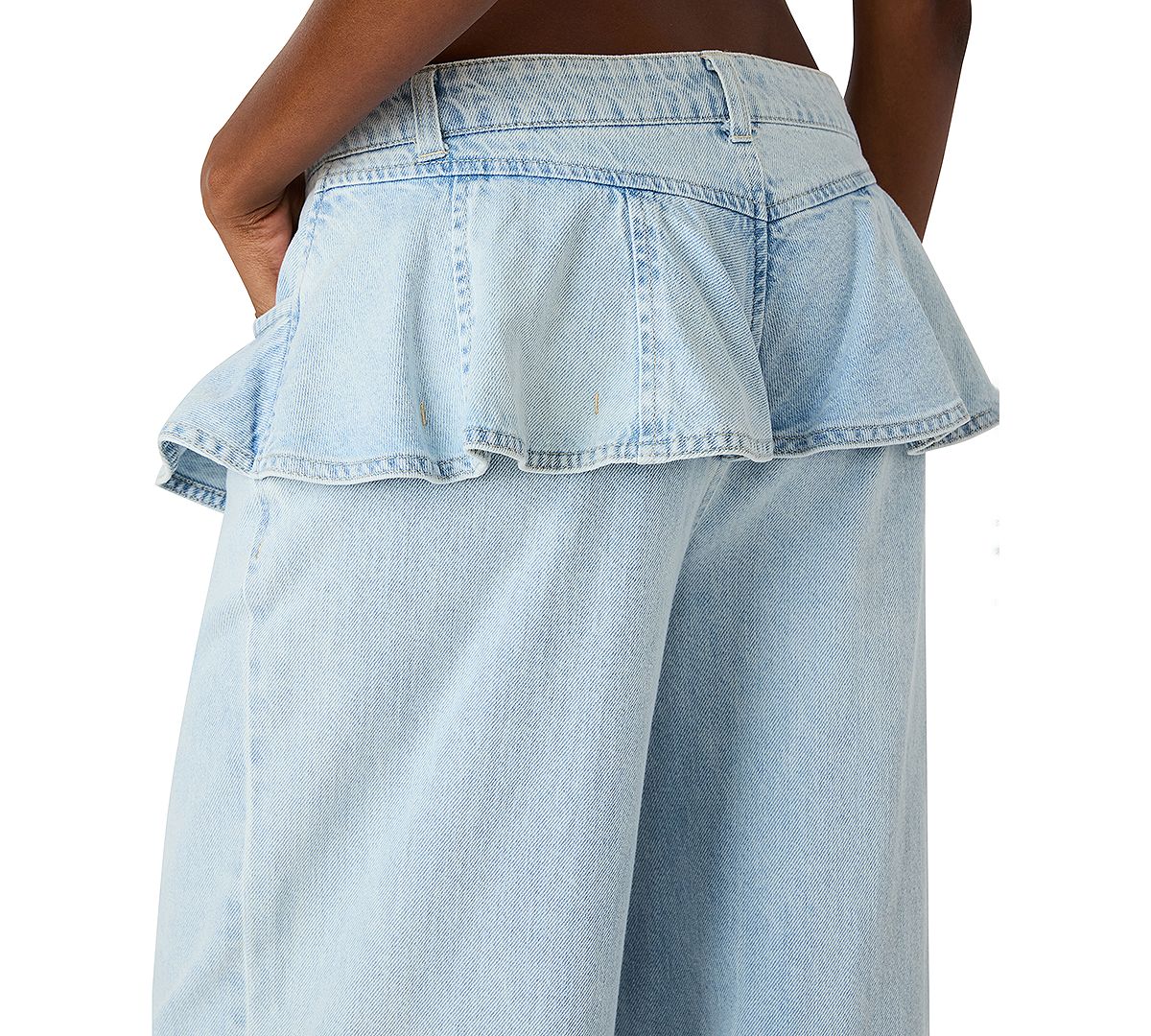 Steve Madden Women's Mid-Rise Wide Leg Jeans view 4 — MAYCSS fashion products