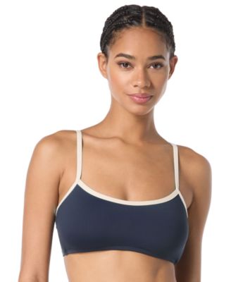 kate spade new york - Women's Contrast-Trim Bralette Bikini Top