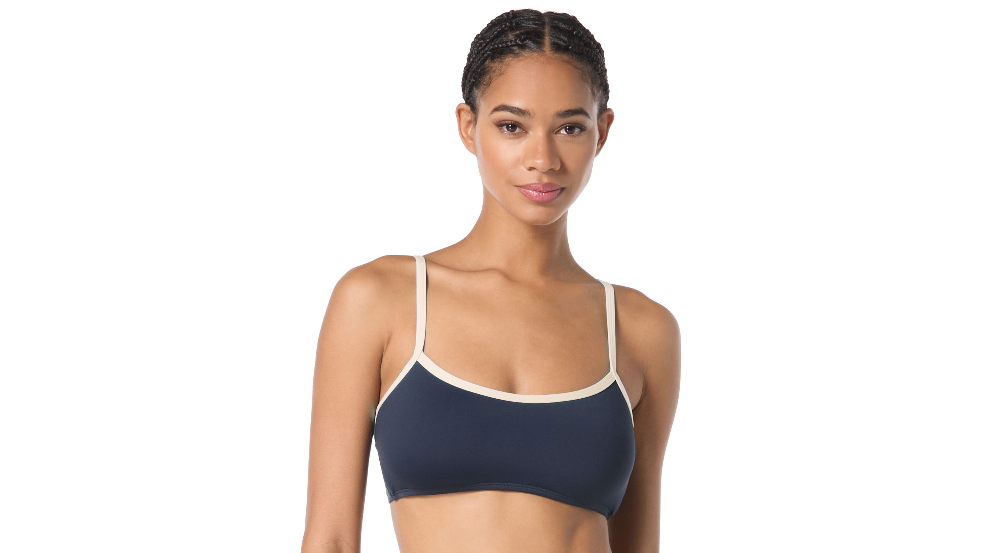 Kate Spade Women's Contrast-Trim Bralette Bikini Top, Exclusively at Macy's