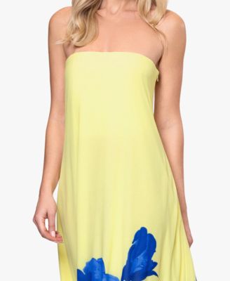 Women's Floral Strapless Ball Gown