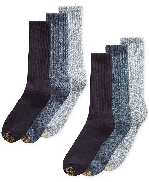 Gold Toe Men's 6-Pk. Harrington Crew Socks & Reviews - Socks - Men - Macy's