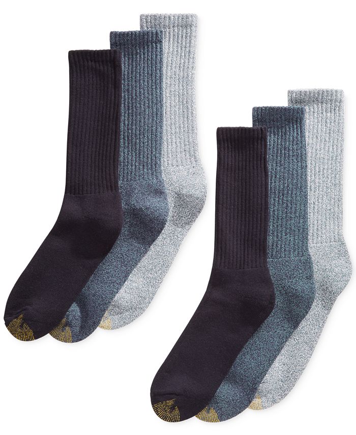 Gold Toe - Men's 6-Pk. Harrington Crew Socks