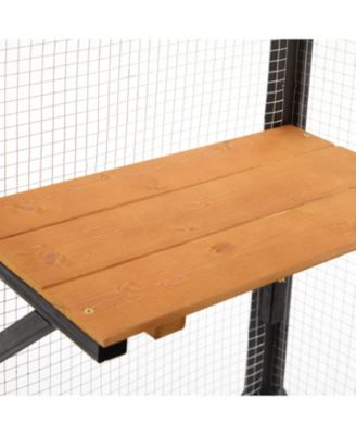 Outdoor Cat Catio Enclosure Patio House With Platforms For 1-3 Cats