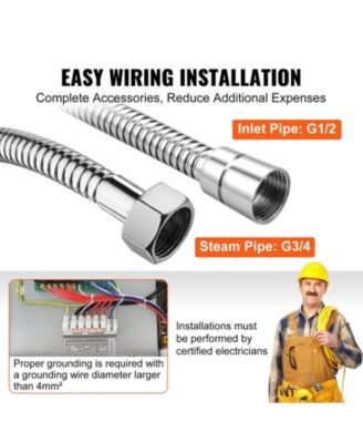 10.5 kW Steam Shower Generator with Custom Heating and 24h Timer for Home Use