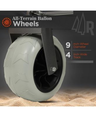 500lbs Beach Utility Carts w/ Cooler Bag & Liner Set