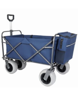 500lbs Beach Utility Carts w/ Cooler Bag & Liner Set