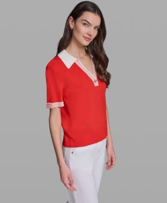 Women's Johnny Collar Sweater