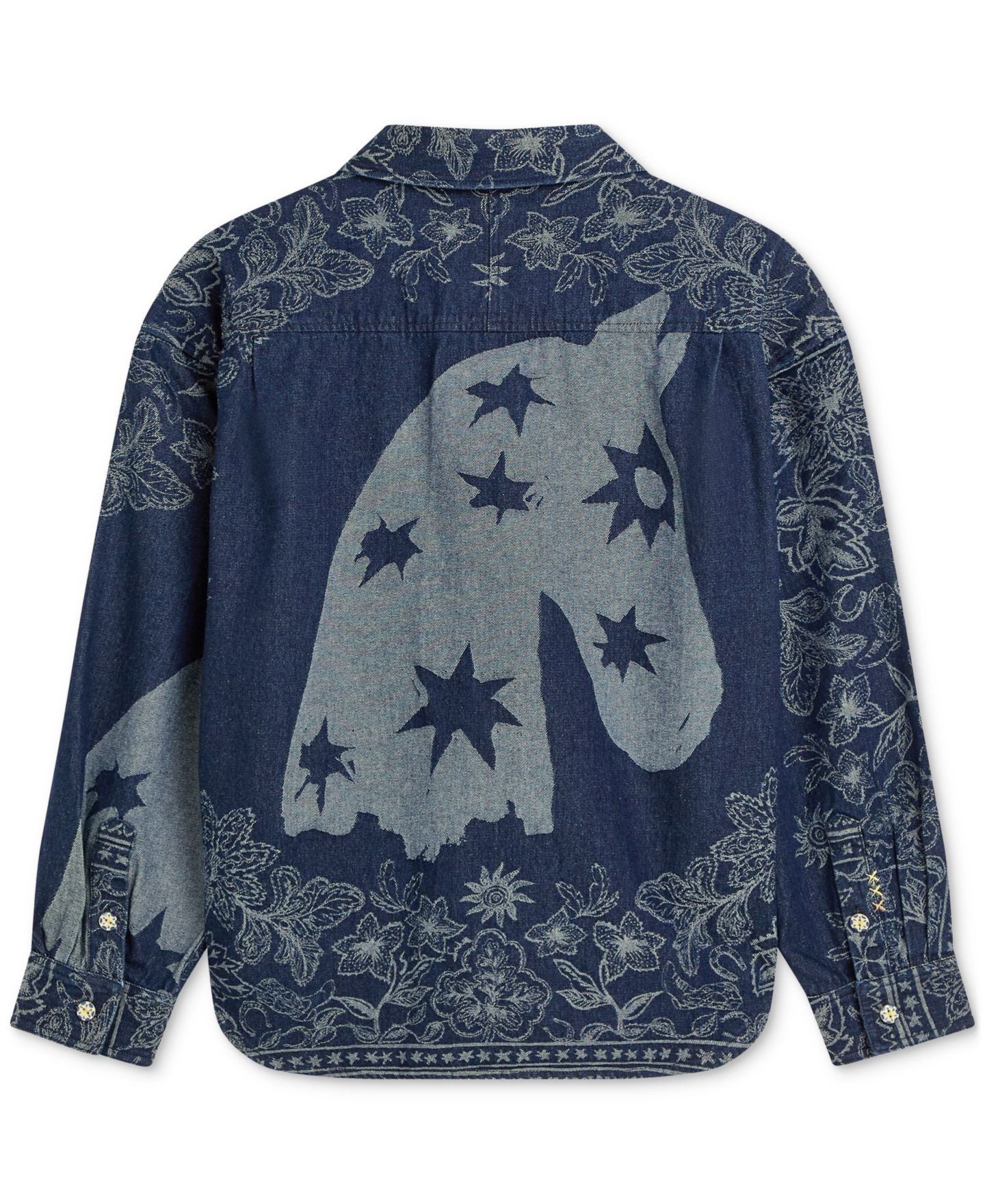 Мужская рубашка SCOTCH & SODA Long-Sleeve Jacquard Overshirt, цвет: Тёмно-синий — фото 6