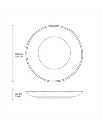 Stoneware Dinner Plates, Set of 6