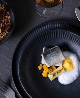 Stoneware Linhas Salad Bowls, Set of 6