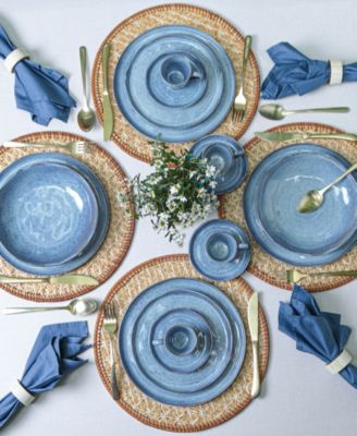 Stoneware Salad Bowls, Set of 6