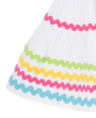 Rare Edition Baby Girls' Square Neck Dress With Diaper Cover