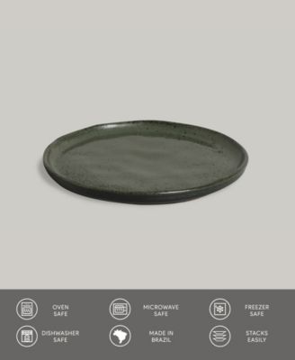 Stoneware Bread Plates, Set of 6