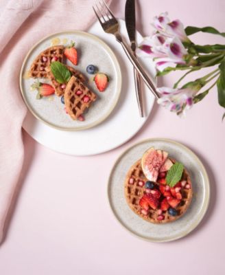 Stoneware Bread Plates, Set of 6