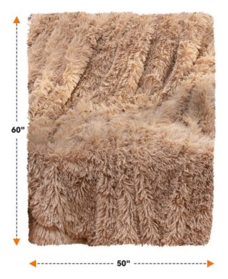 Shaggy Textured Throw, 50" x 60"
