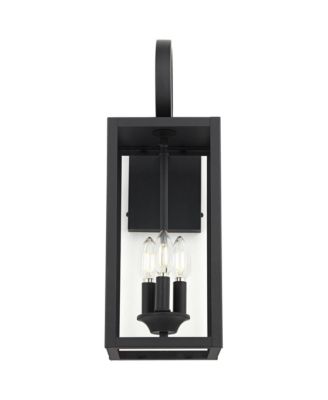 Mira Modern Outdoor Wall Light Fixture Flat 21 1/2" Clear Glass for Post Exterior Barn Deck House Porch Yard Posts Patio Home