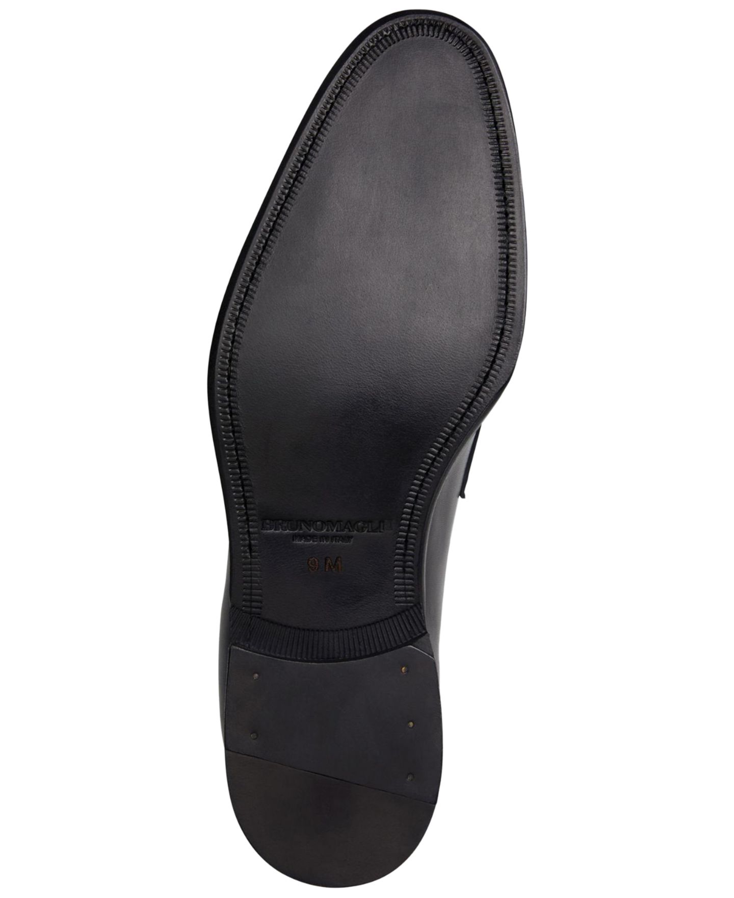 Мужские туфли Bruno Magli Maioco Penny Leather Loafer, цвет: Чёрный — фото 5