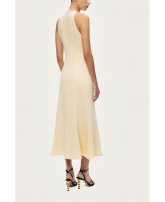 Women's Sleeveless Button-Front Midi Dress