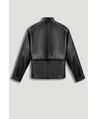 Women's Leather Wrap Jacket