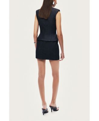 Women's Sleeveless Tailored Mini Dress