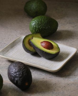 7" Stoneware Rectangular Juta Platters, Set of 4