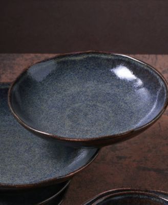 Stoneware Salad Bowls, Set of 6