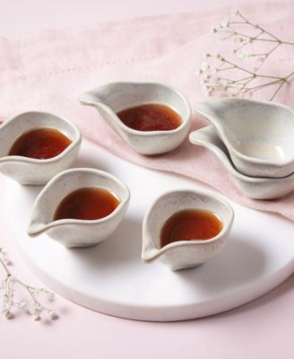 Stoneware Teardrops, Set of 6