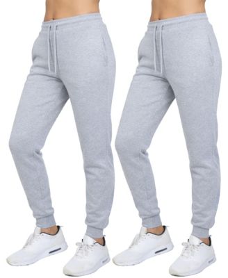 Women's Loose Fit Fleece-Lined Jogger Sweatpants-2 Pack