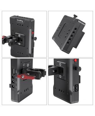 3202 V-Mount Battery Adapter Plate with Crab-Shaped Clamp, Bundle with VB99 99Wh 6800mAh Mini V-Mount Li-Ion Battery