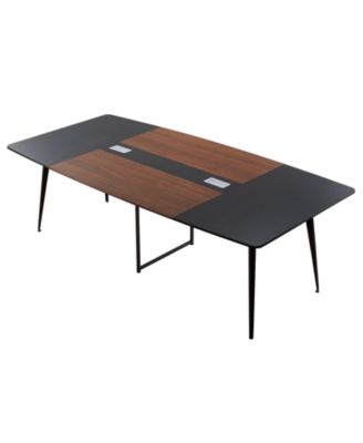 8 ft Conference Table, Boat Shaped, Seats 10, 94.49 x 47.24 in