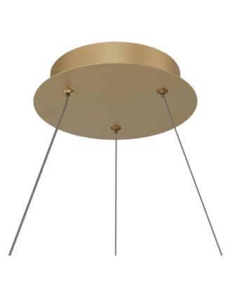 Cafferty Sanded Ring Pendant  Modern Dimmable LED Fixture for Dining Room Kitchen Island