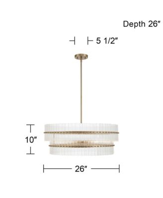 Emerson Matte Glass 6-Light Tiered Chandelier