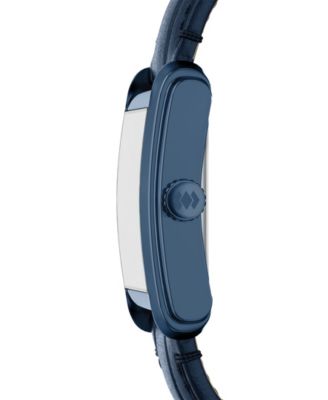 Men's Carraway Three-Hand Navy Croco Leather Watch 30mm