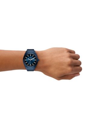 Men's Everett Three-Hand Navy Stainless Steel Watch 42mm