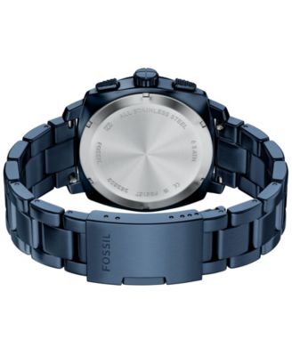 Men's Machine Chronograph Navy Stainless Steel Watch 44mm