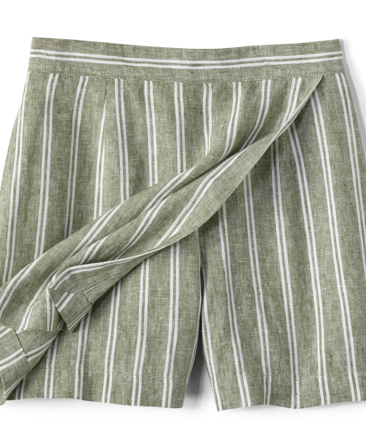 Lands' End Women's Linen Above the Knee Skort