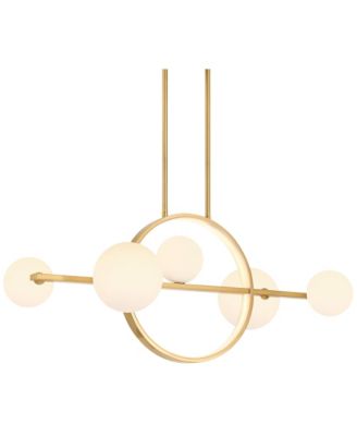 Possini Euro Villani 38 1/2"W Soft  Linear 5-Light LED Chandelier