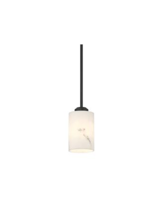 Stoker 5" Wide Faux Alabaster Mini Pendant Light